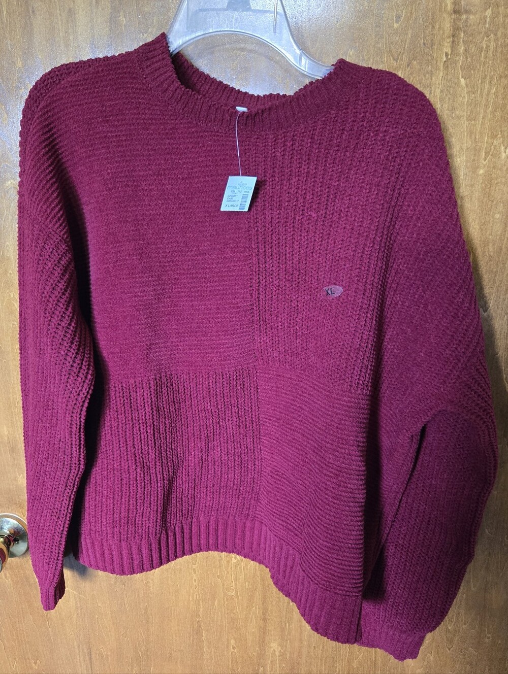 Maurices Women's Crewneck Sweater in Burgundy